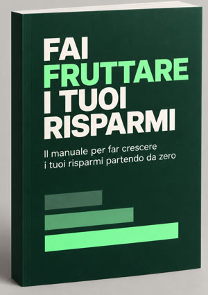 Mockup del manuale Fai Fruttare i Tuoi Risparmi